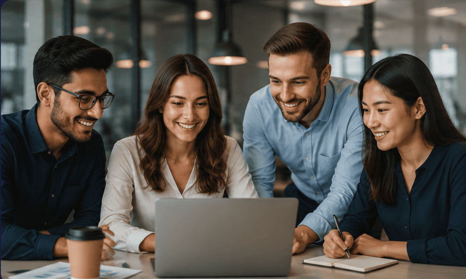 ProThinkWorks team collaborating on a project